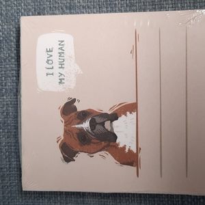 I Love My Human Boxer Breed Paper To-Do List Pad Lined Notepaper Magnetic NWT